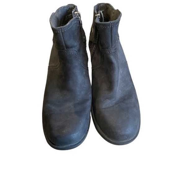 Teva Boots Womens 8.5 Foxy Ankle Bootie Black Leather Side Zip Comfort SN1017161 - Picture 8 of 9